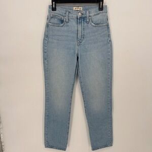 Madewell The Perfect Vintage Jean Light High Rise Distressed Denim Women Size 25
